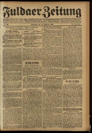 Ausgabe vom Dienstag, den 22. Februar 1916.