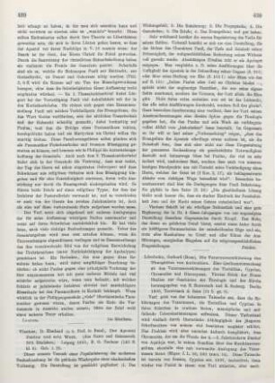 490-492 [Rezension] Loeschcke, Gerhard, Die Vaterunser-Erklärung des Theophilus von Antiochien