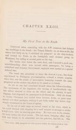 Chapter XXIII. My first tour in the South