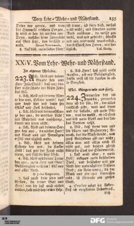XXIV. Vom Lehr- Wehr- und Nährstand.