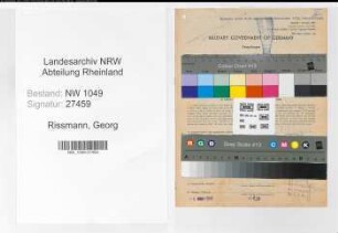 Entnazifizierung Georg Rissmann , geb. 07.05.1893 (Bahninspektor)