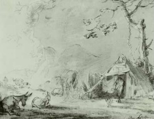 Landschaft mit Hirten