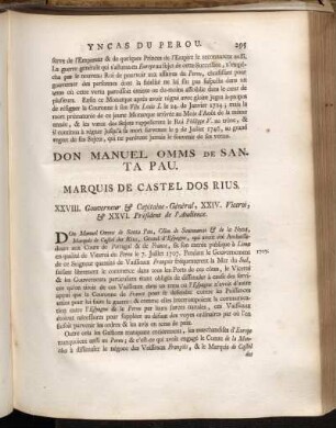 Don Manuel omms de Santa Pau. - Don Joseph Manso, Y Velasco.