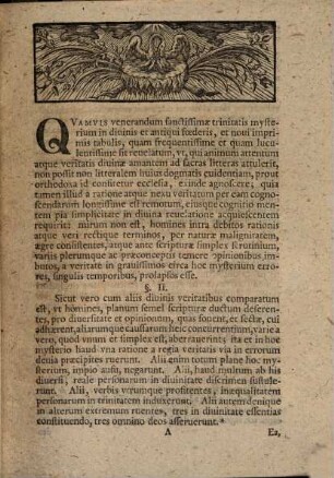 Dissertatio Historico-Theologica De Origine Et Progressv Tritheismi