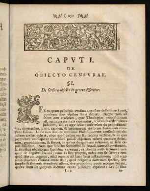 250-279, Capvt I. De Obiecto Censvrae.