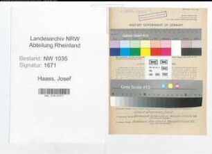 Entnazifizierung Josef Haass , geb. 14.03.1906 (Steiger)