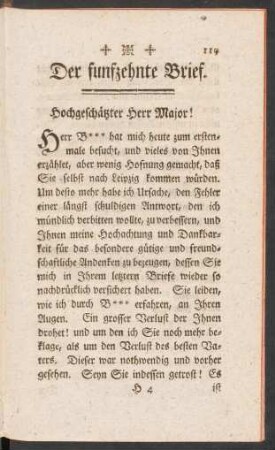 Der funfzehnte Brief.