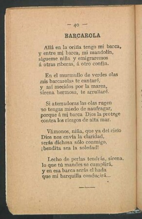 Barcarola