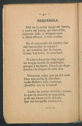 Barcarola