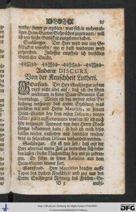 Anderer Discurs.
