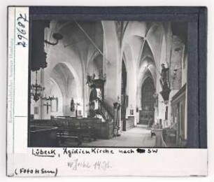 Lübeck: Ägidienkirche nach SW