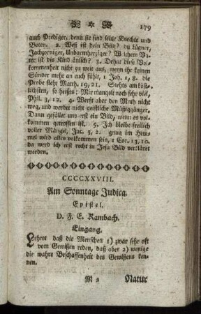 CCCCXXVIII. Am Sonntage Judica. Epistel.