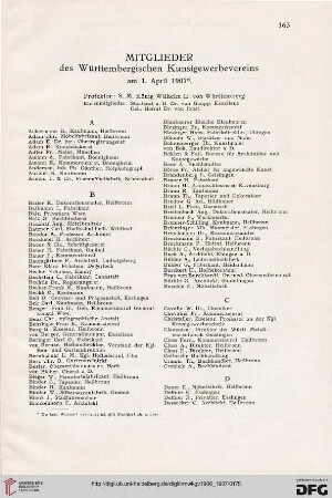 Miglieder des Württembergischen Kunstgewerbeverein