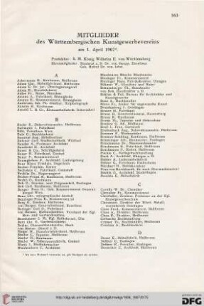 Miglieder des Württembergischen Kunstgewerbeverein