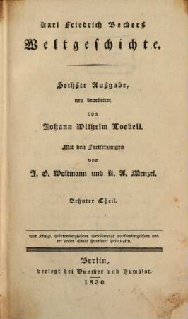Karl Friedrich Becker's Weltgeschichte. 10