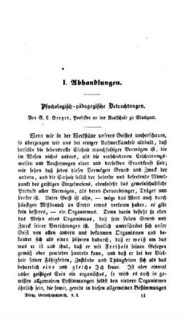 Psychologisch-pädagogische Betrachtungen