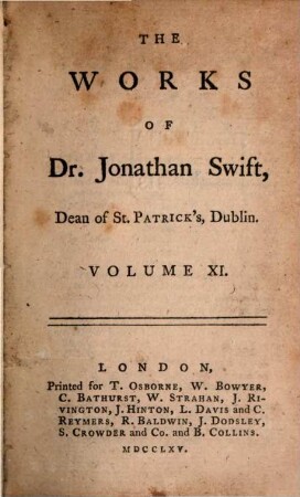 The works of Jonathan Swift, 11