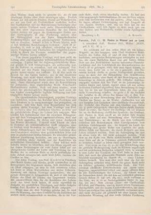 172-173 [Rezension] Funcke, O., St. Paulus zu Wasser und zu Land. 2. unveränd. Aufl