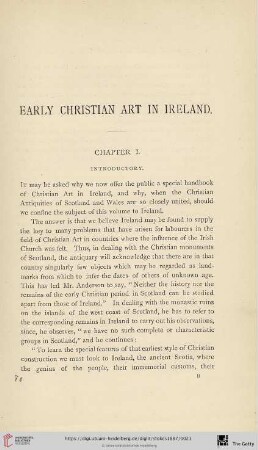 Chapter I: Introductory