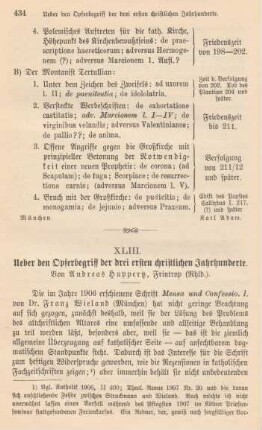 434-444 Ueber den Opferbegriff der drei ersten christlichen Jahrhunderte