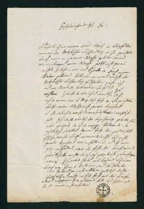 Brief vom 12. Mai 1851