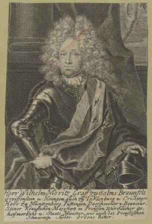 Bildnis des Wilhelm Moritz Graff zu Solms Braunfels