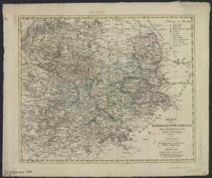 Karte vom Königreich Westphalen, ca. 1:700 000, Kupferstich, 1808
