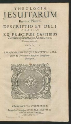 Theologiae Jesuitarum Brevis ac Nervosa Descriptio Et Delineatio