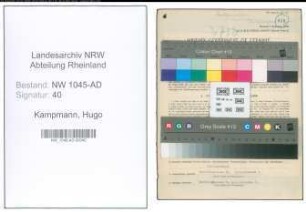 Entnazifizierung Hugo Kampmann , geb. 24.11.1896 (Beamter)