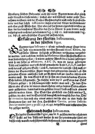 Erklärung des fünften Instruments in der fünften Figur.