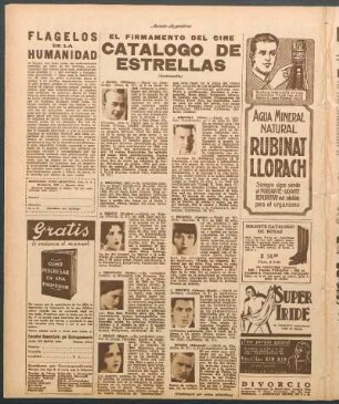 Catálogo de estrellas : El firmamento del cine