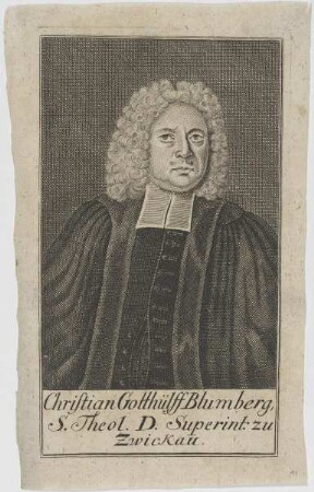 Bildnis des Christian Gotthülff Blumberg