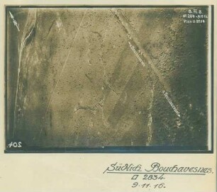 Foto des Geländes südlich von Bouchavesnes (Luftbild)