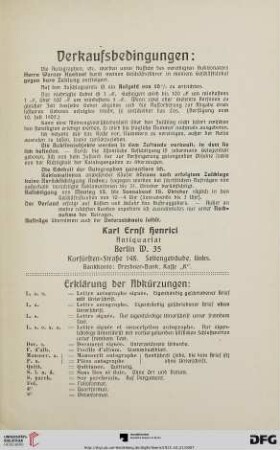 Erklärung der Abkürzungen