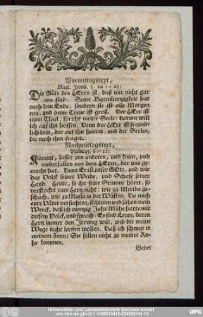 Vormittagstext, Klagl. Jerem. 3,22-25: