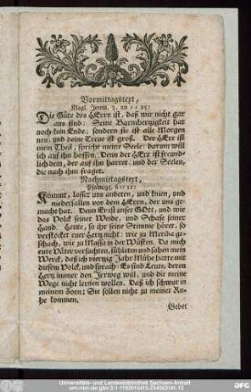 Vormittagstext, Klagl. Jerem. 3,22-25: