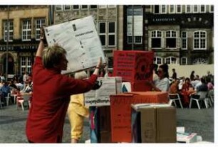 Protestaktion gegen Bremer Sparpolitik
