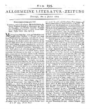 Unger, J. C.: Reise durch österreichische und Steyerische Gebirgsgegenden. Wien: Pichler 1803