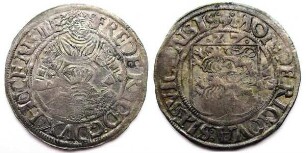 Doppelschilling, Schleswig-Holstein, Königliche Linie, Friedrich I. (1523 - 1533)