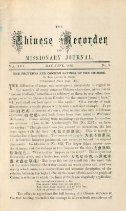 No. 3. May - June, 1882