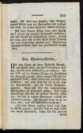 Eine Wundergeschichte