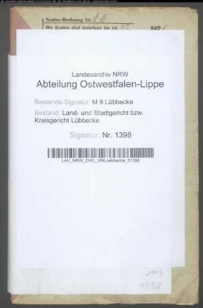 Erblasser: Vette, Christian Friedrich:
