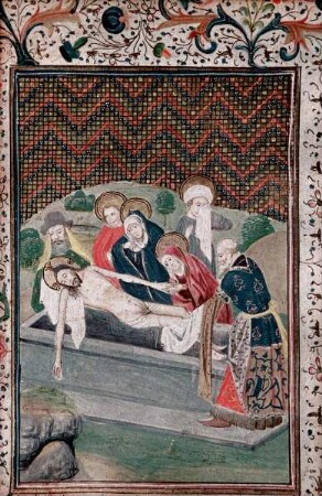 Stundenbuch Karls V. — Grablegung Christi, Folio 79verso