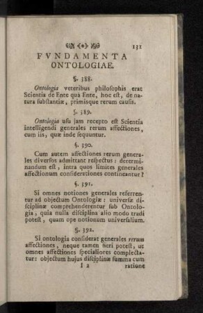 Fvndamenta Ontologiae.