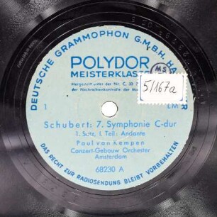 7. Symphonie C-Dur