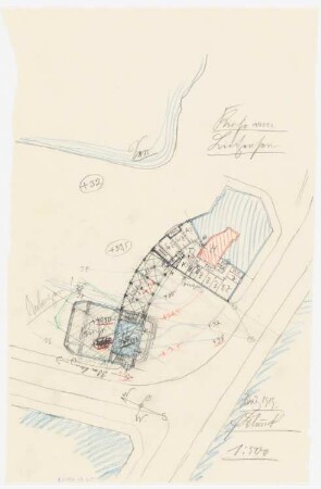 Evangelische Kirche am Lietzensee, Berlin-Charlottenburg Standortvariation: Lageplan (Variante), 1:500