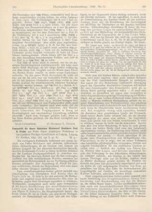 359-361 [Rezension] Festschrift für Herrn Geheimen Kirchenrat Domherrn Prof. D. Fricke zur Feier seines 50jährigen Präsidiums in der Lausitzer Prediger-Gesellschaft zu Leipzig