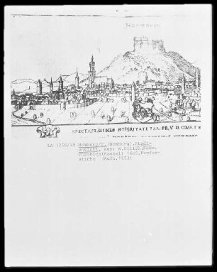 Hessische Chronika — Ansichten von Homburg, Borken und Naumburg — Homburg (Efze)