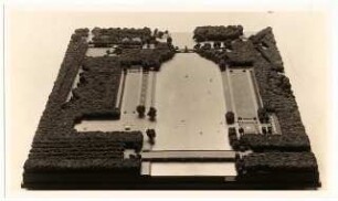 Gartenanlage Frankfurter Wiesen / Richard-Wagner-Hain / Richard-Wagner-Denkmal, Leipzig: Modellfoto Richard-Wagner-Hain und Richard-Wagner-Denkmal