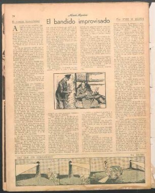 El bandido improvisado : El cuento humorístico